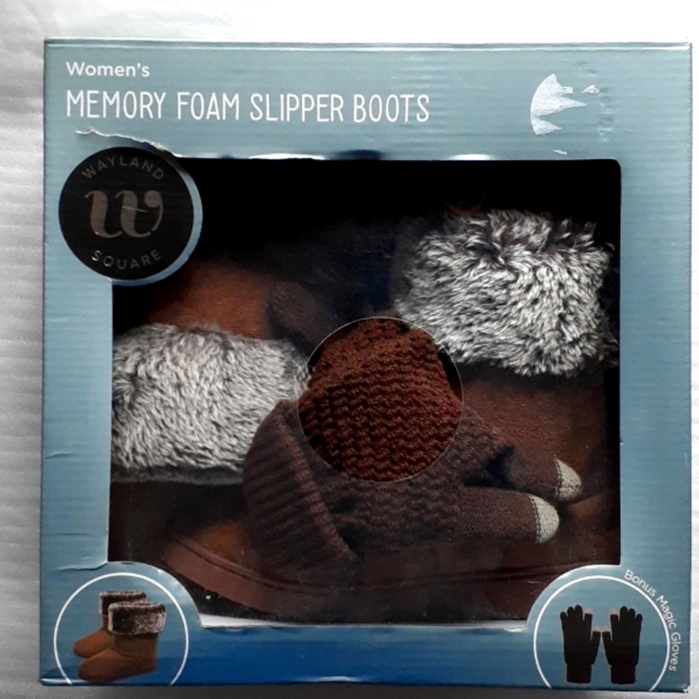 Women's memory foam slippers boots
